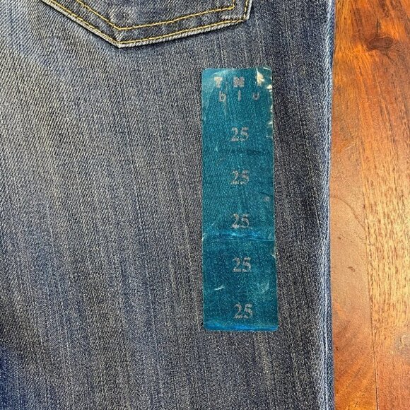 Acne BNWT Kex Soft Raw Skinny Stretchmed Wash Blue Jeans Size 25 - Picture 3 of 9